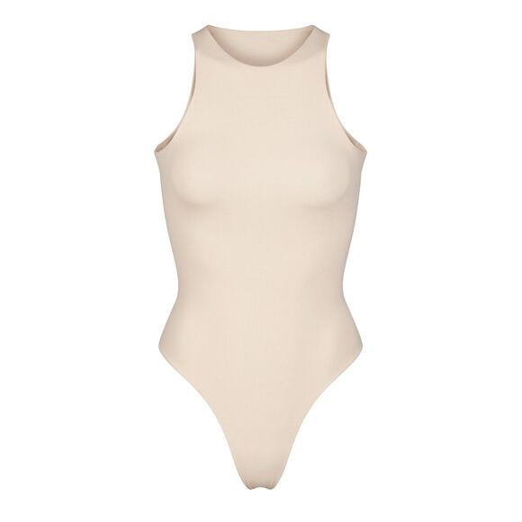 Skims Fits Everybody High Neck Bodysuit Sand Size Small - Picture 1 of 12